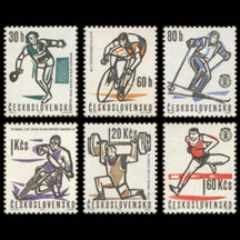 Série známek Československo 1963 - Sport