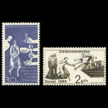 Série známek Československo 1965 - Pomoc zaplaveným oblastem