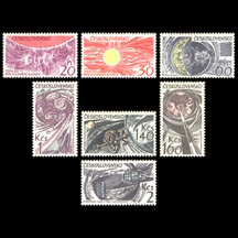 Série známek Československo 1965 - Výzkum vesmíru