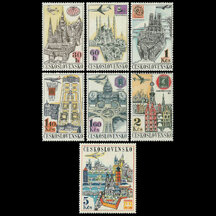 Série známek Československo 1967 - Letecké Praga 68