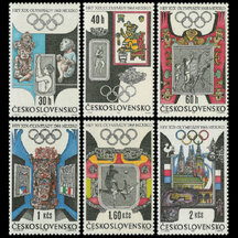 Série známek Československo 1968 - LOH Mexiko