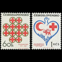 Série známek Československo 1969 - Červený kříž