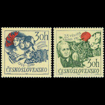 Série známek Československo 1969 - Výročí SNP a Dukla