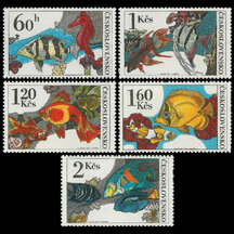 Série známek Československo 1975 - Akvarijní ryby