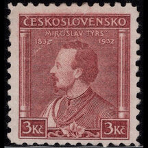 Známka Československo 1932 - 3 Kč Miroslav Tyrš
