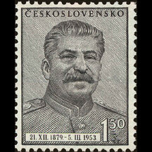 Známka Československo 1953 - Úmrtí J. V. Stalina