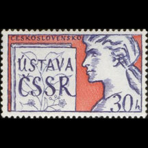 Známka Československo 1960 - Ústava ČSSR
