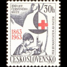 Známka Československo 1963 - Červený kříž