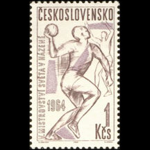 Známka Československo 1964 - MS v házené mužů