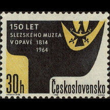 Známka Československo 1964 - Slezské muzeum v Opavě