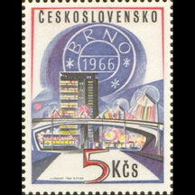 Známka Československo 1966 - Výstava známek Brno