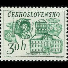 Známka Československo 1968 - Liptovský Mikuláš