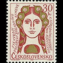 Známka Československo 1968 - Národní divadlo v Praze