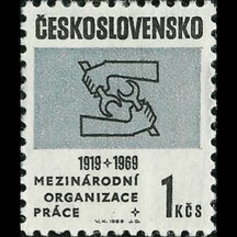 Známka Československo 1969 - Mezinárodní org. práce