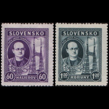 Série známek Slovensko 1939 - Jozef Murgaš