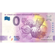 0 Euro Suvenýr Česko 2021 - 30. výročí založení V4 - Anniversary