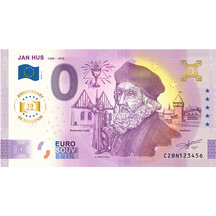 0 Euro Suvenýr Česko 2025 - Jan Hus