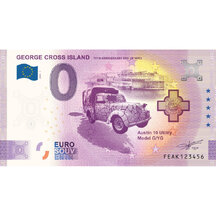 0 Euro Suvenýr Malta 2020 - Ostrov George Cross