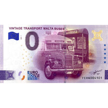 0 Euro Suvenýr Malta 2026 - Vintage Transport Malta Autobusy - Zlato