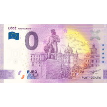 0 Euro Suvenýr 2025 - ŁÓDŹ PLAC WOLNOŚCI