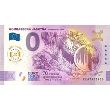 0 Euro Suvenýr Slovensko 2025 - Gombasecká jeskyně Výročí