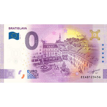 0 Euro Suvenýr Slovensko 2026 - Bratislava - Náměstí Gold