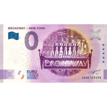 0 Euro Suvenýr 2024 - Broadway - New York
