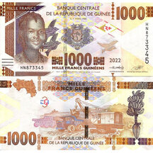 1000 franků 2022 Guinea