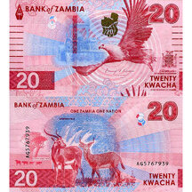 20 Kwacha 2024 Zambie