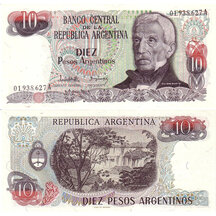 10 Pesos 1983 Argentina