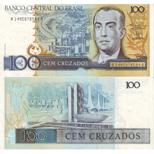 100 Cruzados 1986 Brazílie
