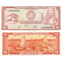 10 Soles de Oro 1975 Peru