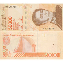 50 000 Bolívarů 2019 Venezuela