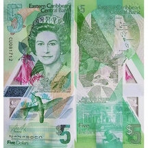 5 Dollars 2021 Východní Karibik