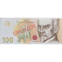 100 Korun 2019 Česká republika - Alois Rašín - Specimen (nevydaný návrh)