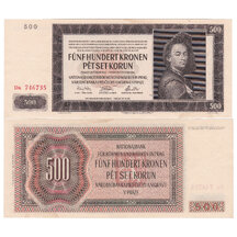 500 Korun 1942 Protektorát Čechy a Morava - série Da