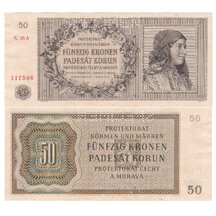 50 Korun 1944 Protektorát Čechy a Morava - série A