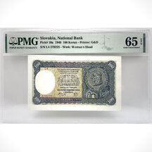 100 Koruna 1940 Slovenská republika - série L4 (PMG certifikace)