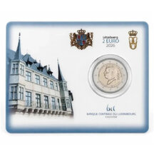 2 EURO Lucembursko 2026 - Narozeniny Guillauma - coincard