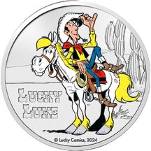 5 EURO Belgie 2024 - Lucky Luke - barva