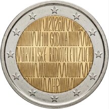 2 EURO Chorvatsko 2026 - 100 let rádia a televize