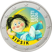 2 EURO Estonsko 2026 - Sipsik - kolorovaná