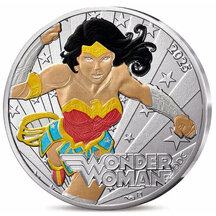 10 Euro Francie 2025 - Wonder Woman - kolorovaná