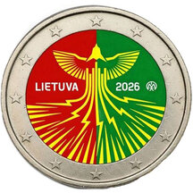 2 EURO Litva 2026 - Energetická nezávislost - kolorovaná