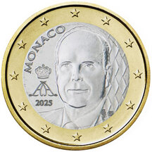 1 EURO - oběžná mince Monako 2025