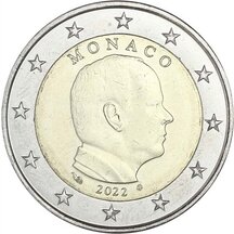 2 EURO - oběžná mince Monako 2022