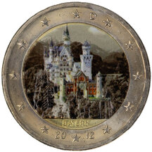 2 EURO Německo 2012 - Spolková země Bavorsko - kolorovaná