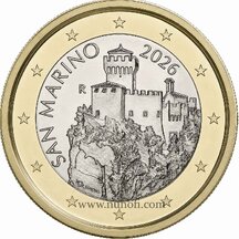 1 EURO - oběžná mince San Marino 2026