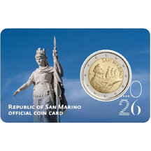 2 EURO - oběžná mince San Marino 2026 - coincard