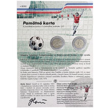 Pamětní karta - Vítězství fotbalistů ČSR na ME
